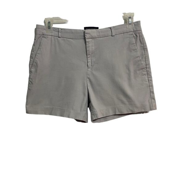 Banana Republic Bermuda Shorts Size 6 Light Khaki Pockets Preppy Summer Cotton - Picture 7 of 7